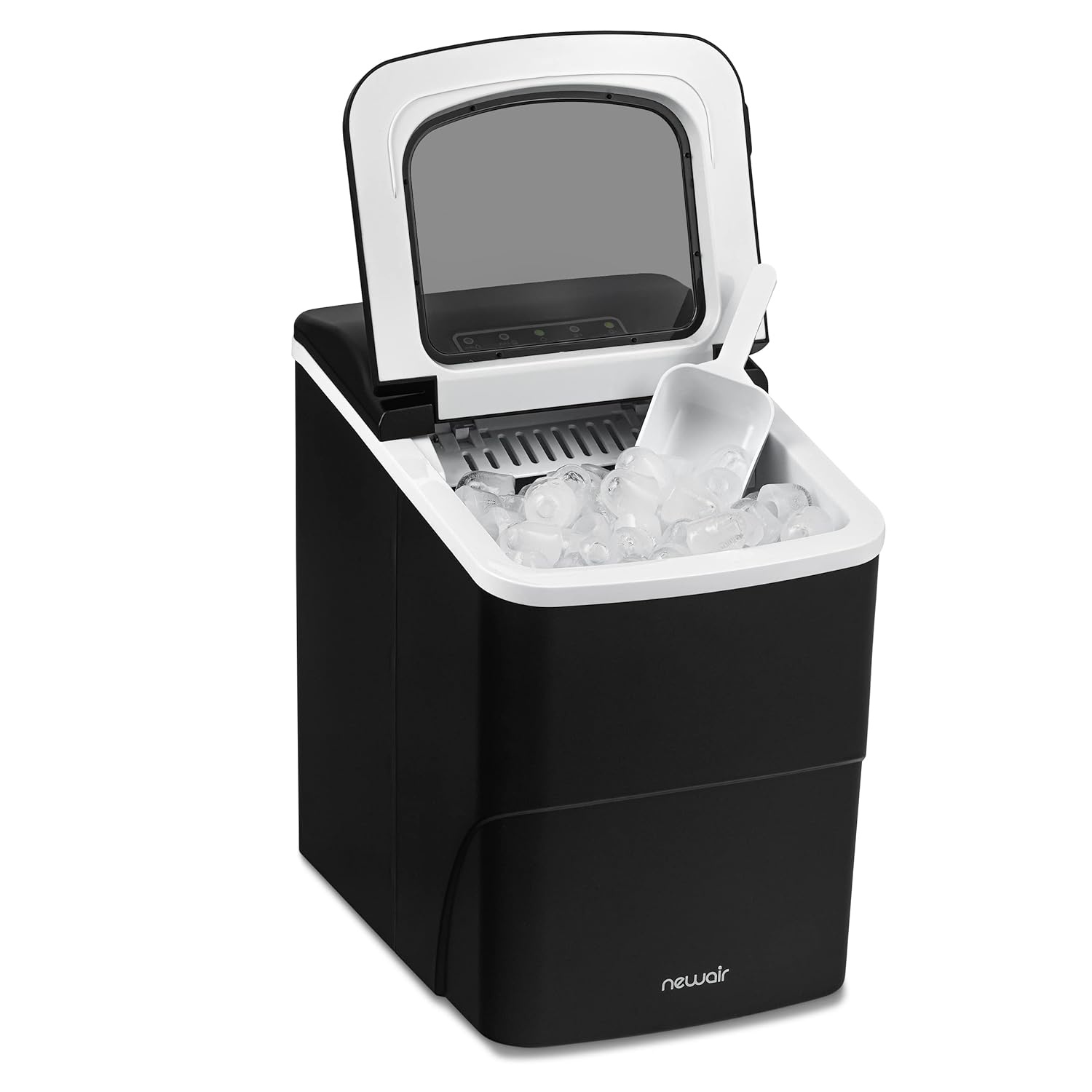 image:imageNewair Mini Bullet Ice Maker Countertop 26 lbsDay Portable Ice Machine SpaceSaving Ice Maker for Home Office amp RV Stainless SteelMatte Black