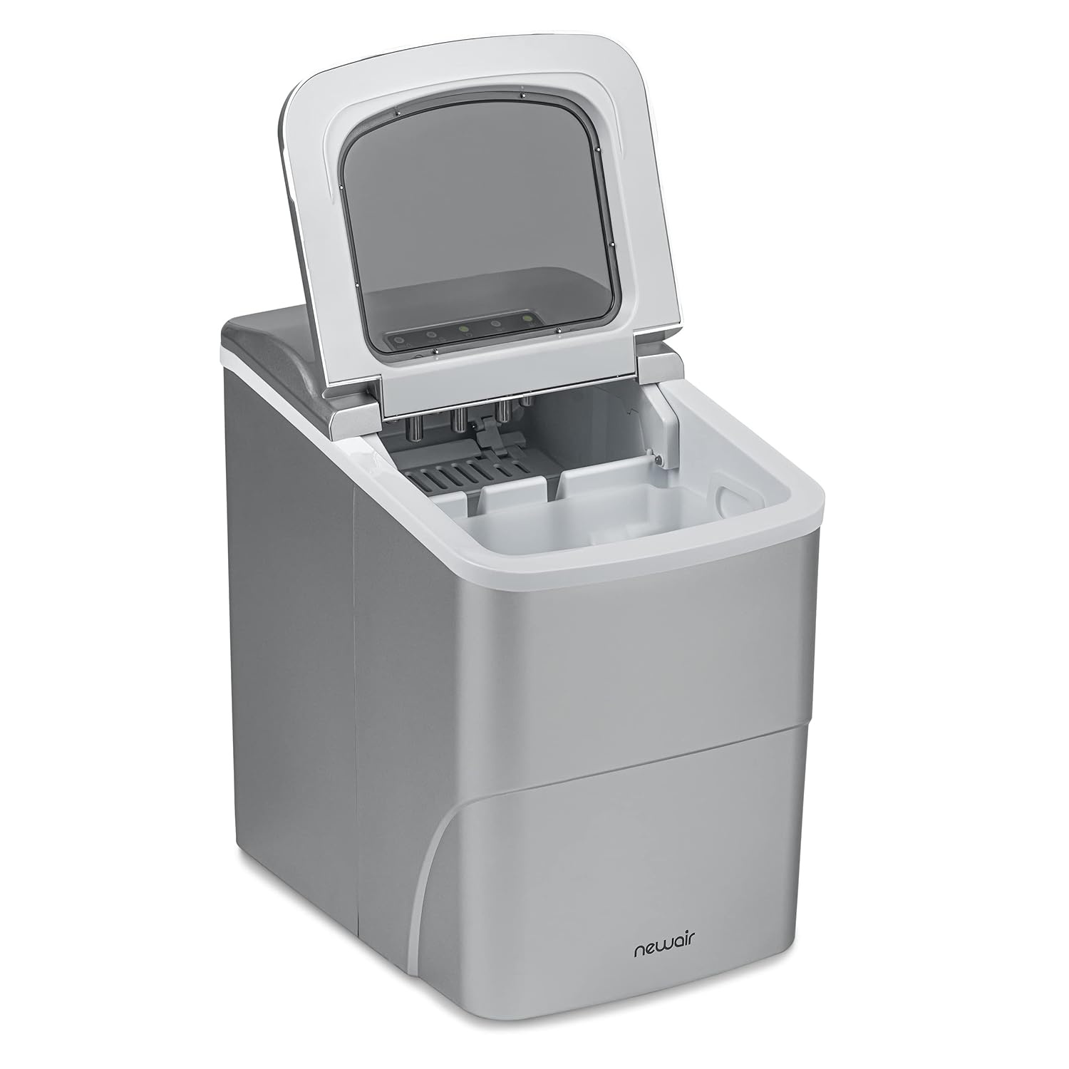 image:imageNewair Mini Bullet Ice Maker Countertop 26 lbsDay Portable Ice Machine SpaceSaving Ice Maker for Home Office amp RV Stainless SteelSilver