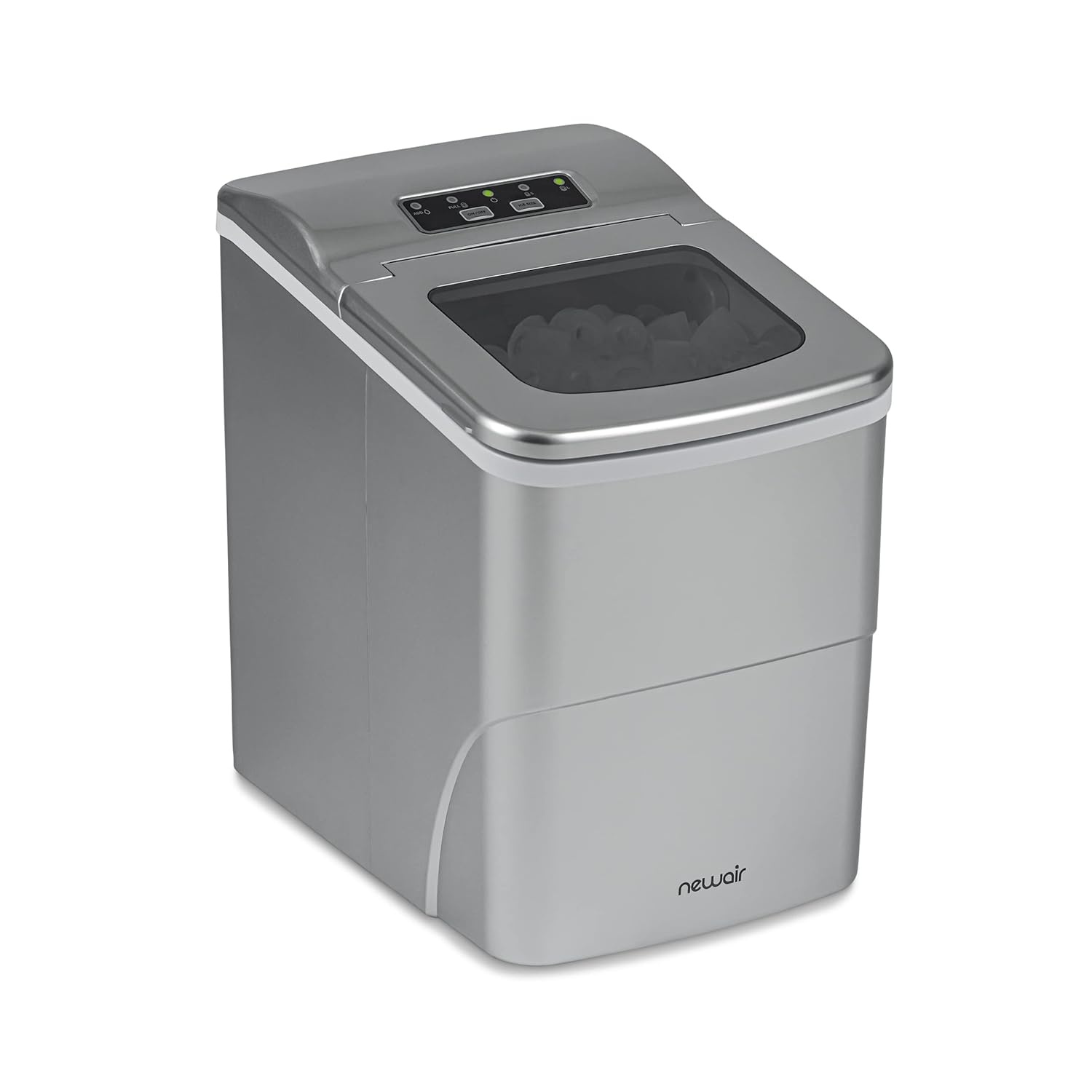 image:imageNewair Mini Bullet Ice Maker Countertop 26 lbsDay Portable Ice Machine SpaceSaving Ice Maker for Home Office amp RV Stainless SteelSilver