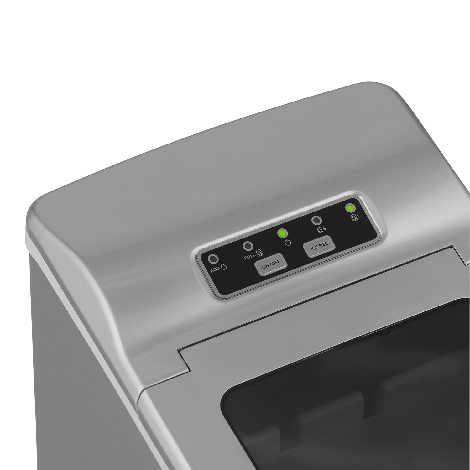 image:imageNewair Mini Bullet Ice Maker Countertop 26 lbsDay Portable Ice Machine SpaceSaving Ice Maker for Home Office amp RV Stainless SteelSilver
