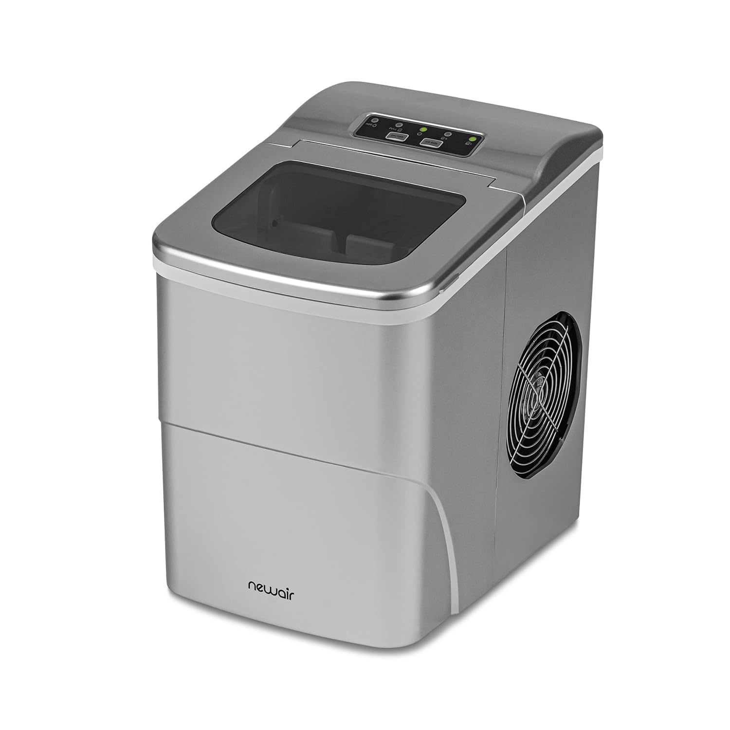 image:imageNewair Mini Bullet Ice Maker Countertop 26 lbsDay Portable Ice Machine SpaceSaving Ice Maker for Home Office amp RV Stainless SteelSilver