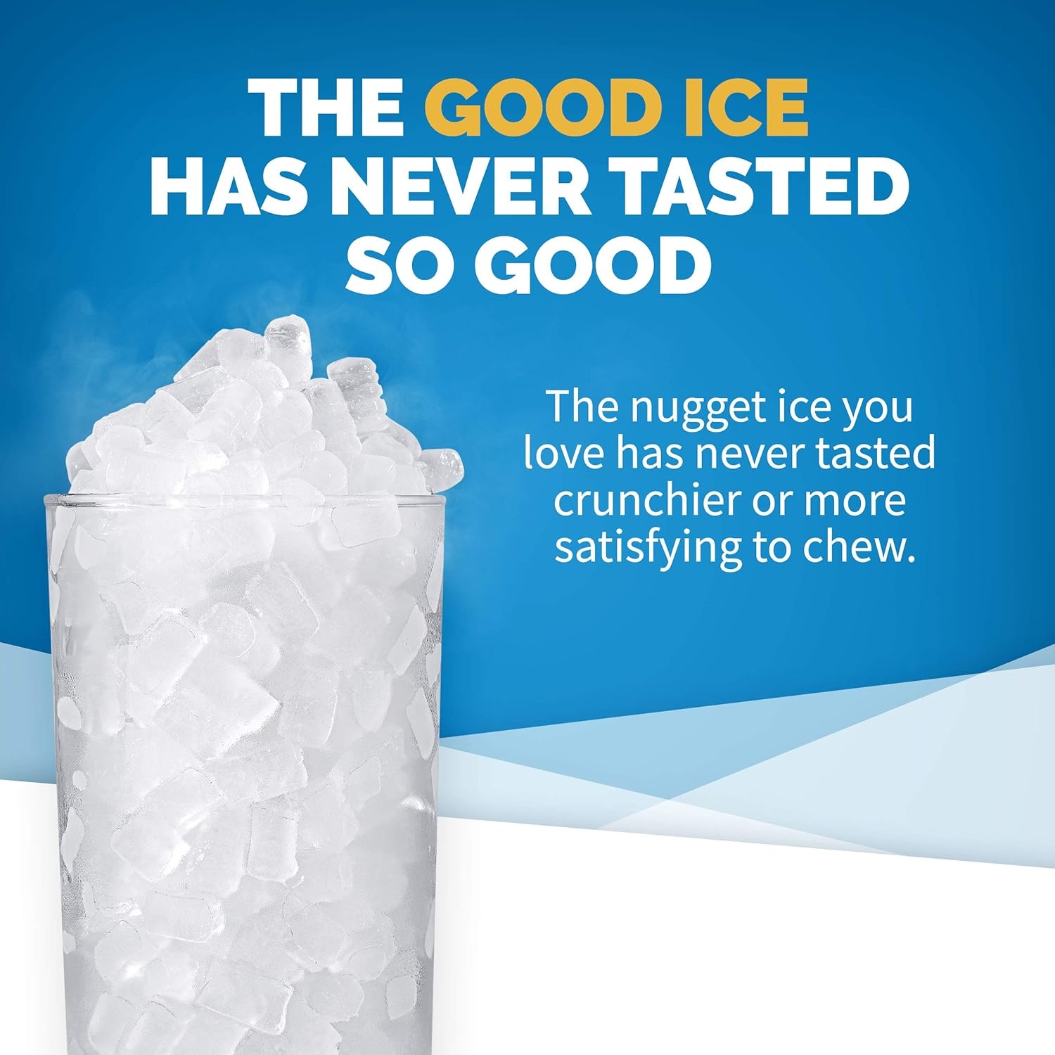 image:imageNewair Nugget Ice Maker Sonic Speed Countertop Crunchy Ice Pellet Machine 45 lbs of Ice a Day Stainless Steel SelfCleaning Function and BPAFree Parts Perfect for Home Kitchen and More