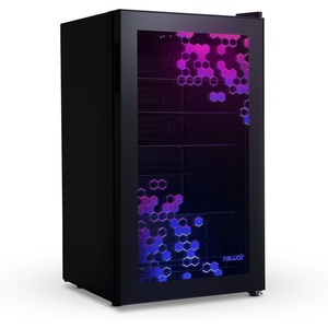 image:imageNewAir 126 Can Beverage Refrigerator with HexaColor LED Lights  Small Mini Fridge for Bedroom Gaming Room or Office  Remote Controlled Lighting amp Quiet Cooling126 can