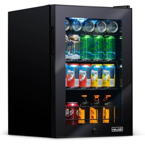 image:imageNewAir 24 Dual Zone Beverage Refrigerator amp Wine Cooler for 18 Bottles amp 60 Cans  Freestanding or BuiltIn Under Counter Mini Fridge for Beer Wine and Soda  Stainless Steel90 Can