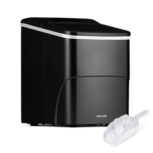 image:imageNewair Mini Bullet Ice Maker Countertop  26 lbsDay Portable Ice Machine  SpaceSaving Ice Maker for Home Office amp RV  Stainless SteelMatte Black