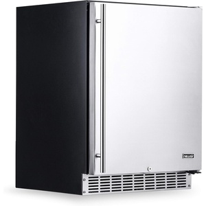 image:imageNewAir 24 Outdoor Beverage Fridge  Freestanding or BuiltIn Under counter Refrigerator for Outside Patio  Weatherproof Outdoor Fridge for 160 Cans with AutoClosing Door  Stainless Steel