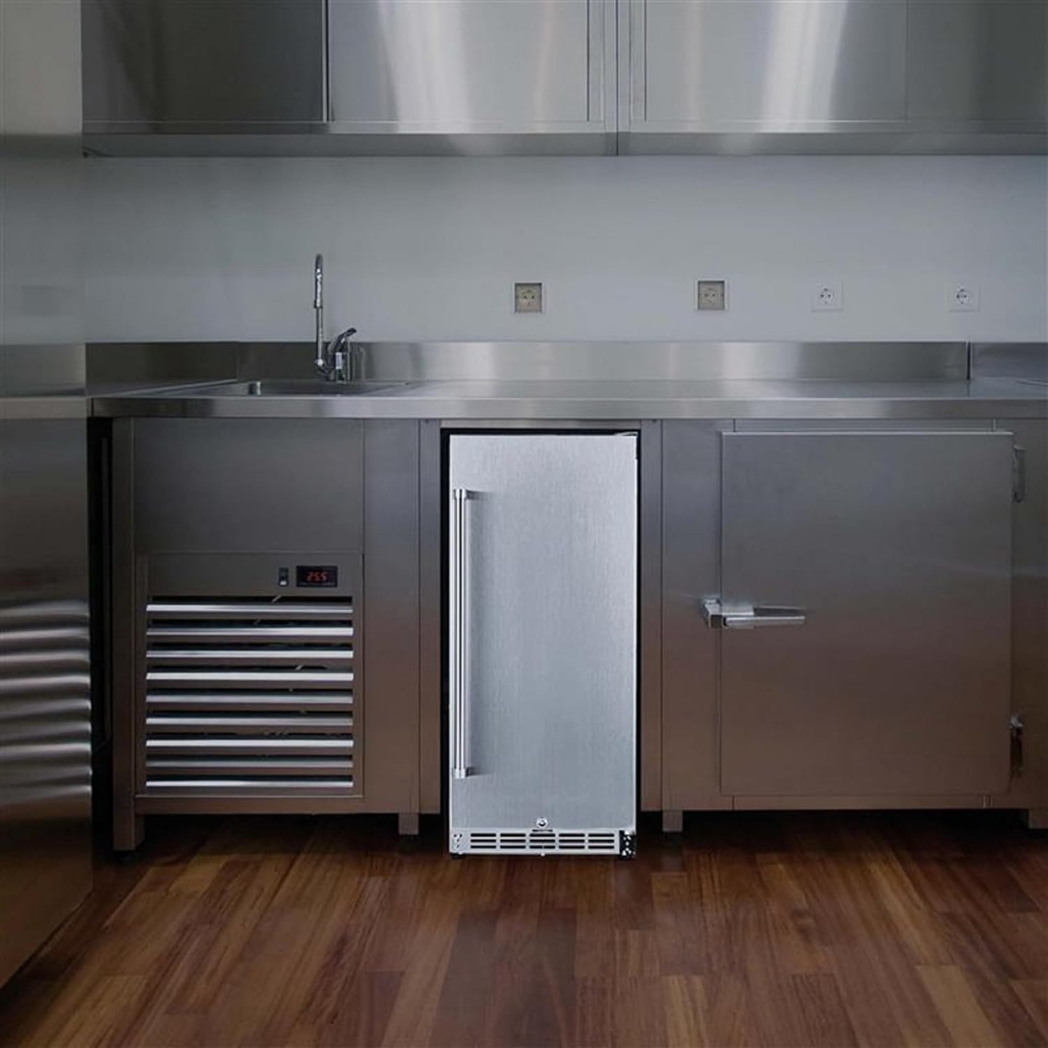 image:imageNewAir 15 Commercial Builtin or Under Counter Refrigerator 32 Cu Ft Weatherproof Outdoor Fridge for Patio Indoor amp Commercial Use Stainless Steel