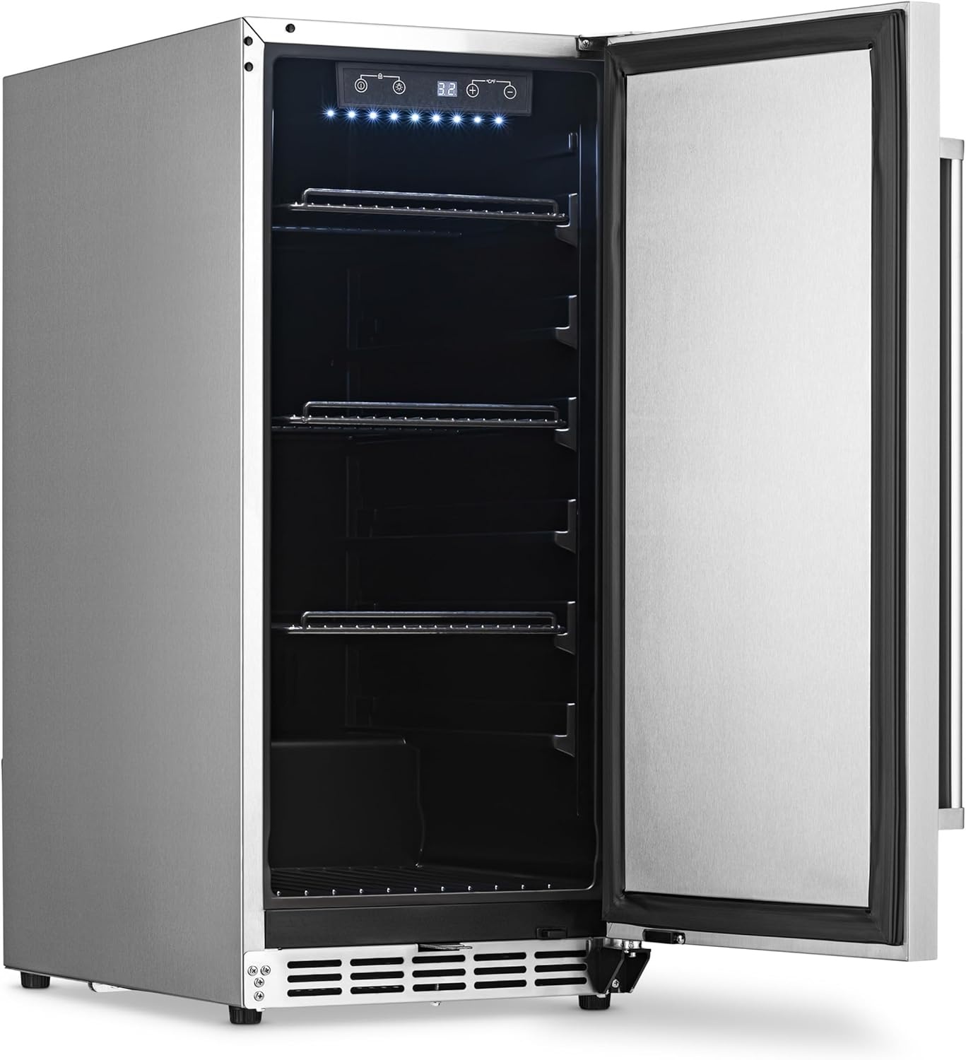 image:imageNewAir 15 Commercial Builtin or Under Counter Refrigerator 32 Cu Ft Weatherproof Outdoor Fridge for Patio Indoor amp Commercial Use Stainless Steel