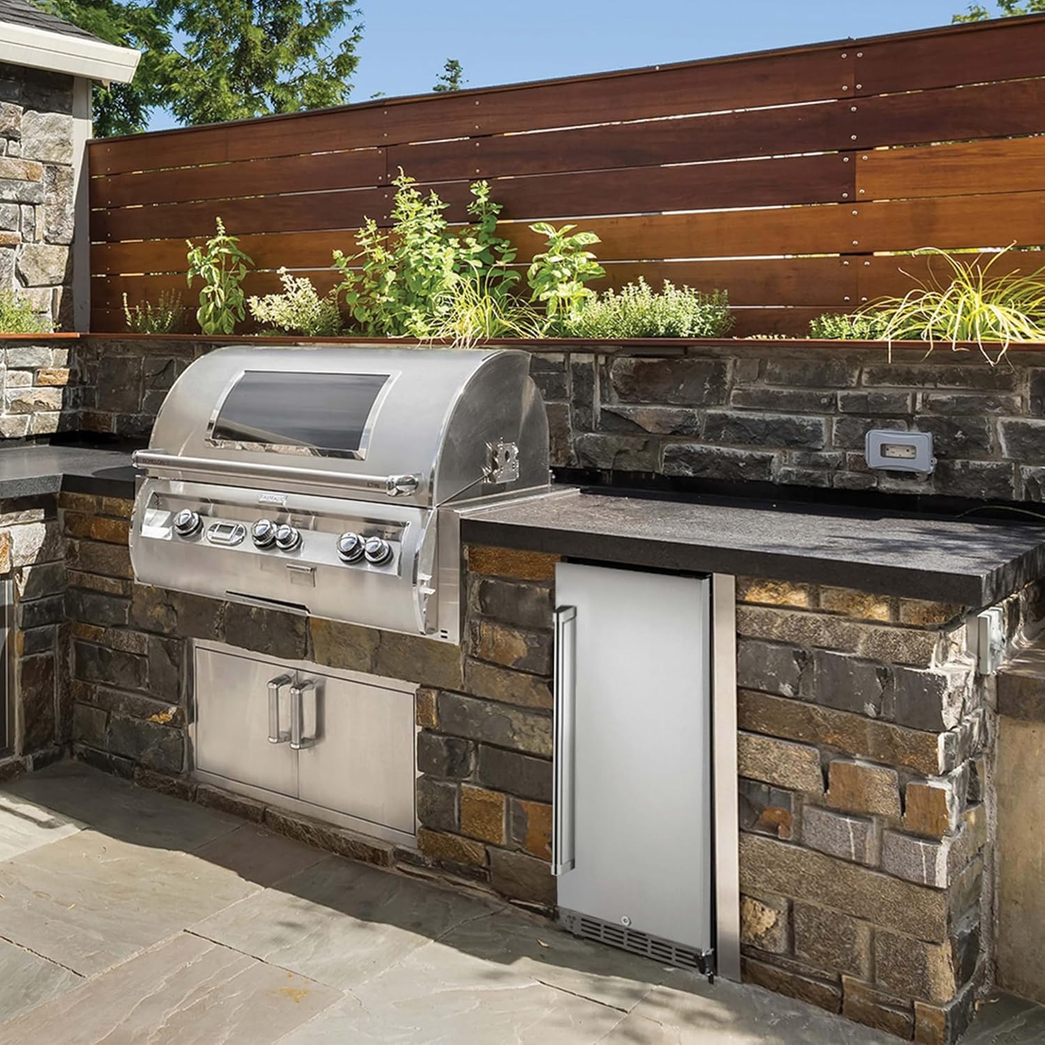 image:imageNewAir 15 Commercial Builtin or Under Counter Refrigerator 32 Cu Ft Weatherproof Outdoor Fridge for Patio Indoor amp Commercial Use Stainless Steel
