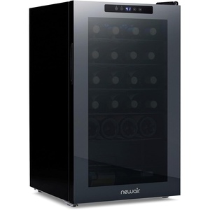 image:imageNewAir Shadow Series Wine Cooler Refrigerator 56 Bottles Dual Temperature Zones Freestanding Mirrored Wine and Beverage Fridge with DoubleLayer Tempered Glass Door amp Compressor Cooling for Wine24 Bottle